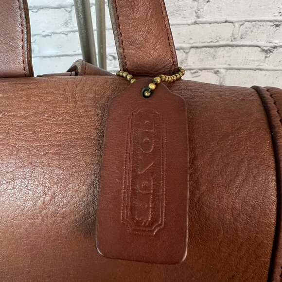 Coach 9960 Backpack Brown Leather Turnlock Vintage Daypack - Picture 3 of 11